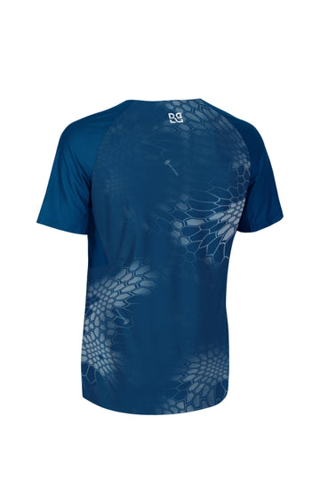 Rekord Short Sleeve Run Tee Cosmos Blue -  Men's